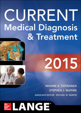 Maxine Papadakis CURRENT Medical Diagnosis and Treatment 2015