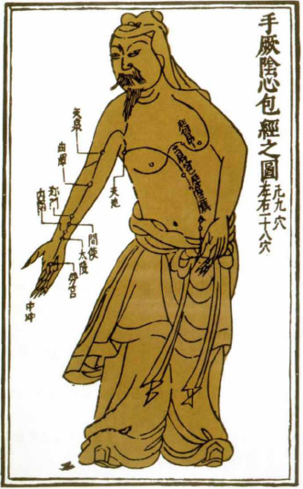 An ancient Chinese illustration of acupuncture zones Even the simplest - photo 2