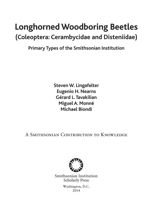 Abstract The primary types of longhorned woodboring beetles Coleoptera - photo 2