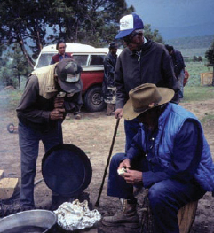 Members of El Consejo at camp protesting outside development of a traditional - photo 3