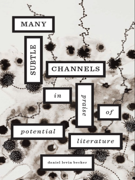 Daniel Levin Becker - Many Subtle Channels: In Praise of Potential Literature