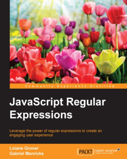 Loiane Groner JavaScript Regular Expressions