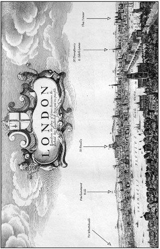 Facsimile of a mid-seventeenth century engraving of London possibly by - photo 1