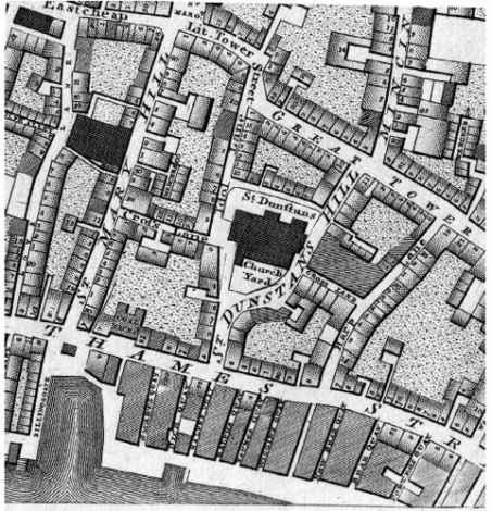 Detail from Richard Horwoods Plan of the Cities of Westminster and London - photo 2