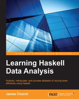 James Church - Learning Haskell Data Analysis