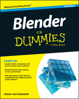 Jason van Gumster Blender For Dummies