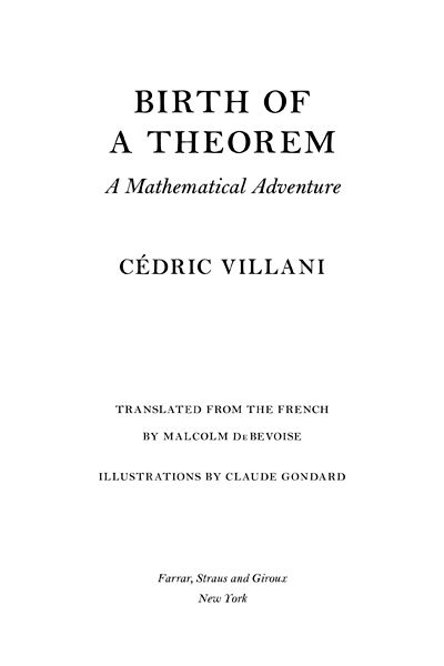 Birth of a Theorem A Mathematical Adventure - image 1