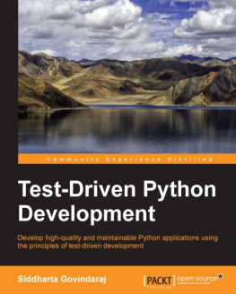 Siddharta Govindaraj Test- Driven Python Development