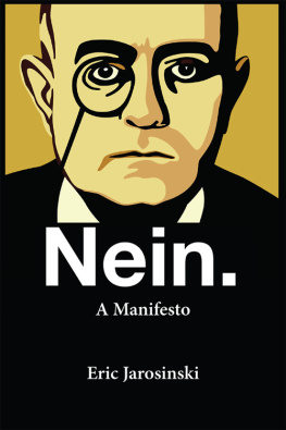 Eric Jarosinski - Nein. A Manifesto