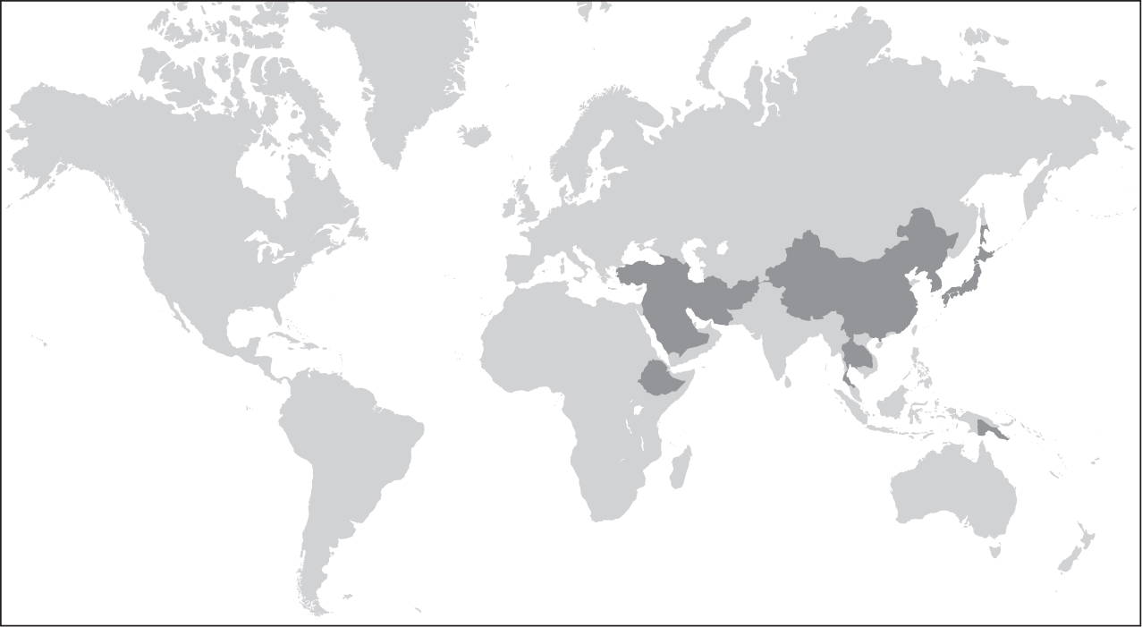 F IGURE 11 In dark gray areas never under European control 1914 In light - photo 3