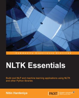 Nitin Hardeniya NLTK Essentials