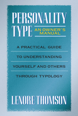 Lenore Thomson - Personality Type