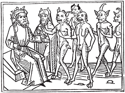 17 The demon Belial appearing with his entourage of four lesser demons before - photo 7