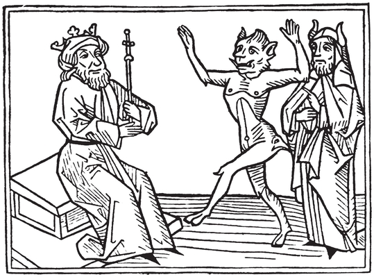 19 The demon Belial dancing before King Solomon 20 The demon Belial - photo 9