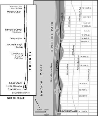 Figure 1 Map of double-track train tunnel under Riverside Park Manhattan New - photo 2