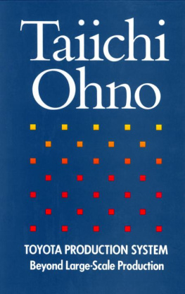 Taiichi Ohno - Toyota Production System: Beyond Large-Scale Production