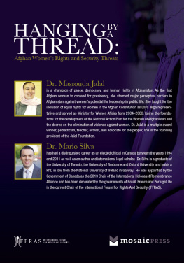 Dr. Massouda Jalal - Hanging By a Thread: Afghan Women’s Rights and Security Threats