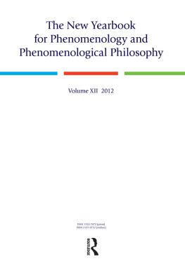 Burt Hopkins - The New Yearbook for Phenomenology and Phenomenological Philosophy: Volume 12