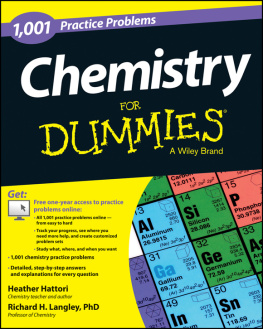 Hattori Richard H. Langley 1001 Practice Problems Chemistry for Dummies