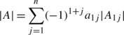 where A 1 j is the submatrix obtained by deleting the first row and the j -th - photo 12