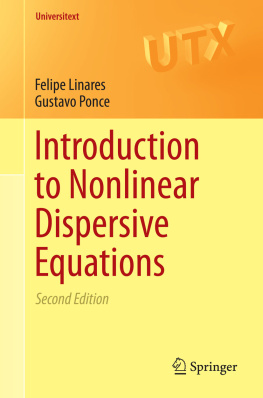 Felipe Linares Introduction to Nonlinear Dispersive Equations