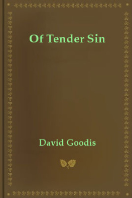 David Goodis Of Tender Sin