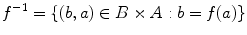 is well defined We call this function f 1 B A the inverse of f If A and - photo 8