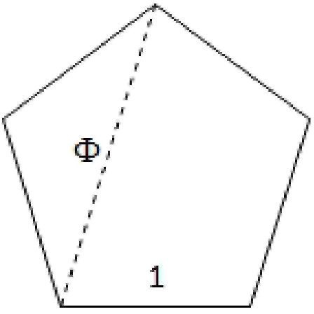 The regular pentagon which has five equal sides inscribed in a circle The - photo 3