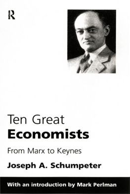 Joseph A. Schumpeter - Ten Great Economists