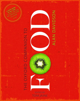 Alan Davidson - The Oxford Companion to Food