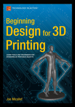 Joe Micallef Beginning Design for 3D Printing