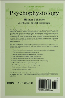 John L. Andreassi - Psychophysiology: Human Behavior & Physiological Response