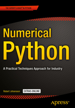 Robert Johansson - Numerical Python: A Practical Techniques Approach for Industry