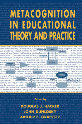 Douglas J. Hacker - Metacognition in Educational Theory and Practice