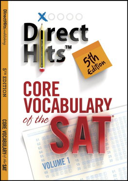 Direct Hits - Direct Hits Core Vocabulary of The SAT