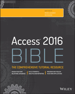 Michael Alexander Access 2016 Bible