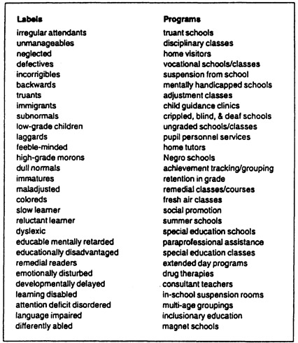 Labels and programs for marginalized students in American elementary schools - photo 1