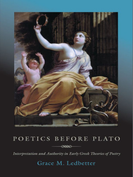 Ledbetter - Poetics before Plato