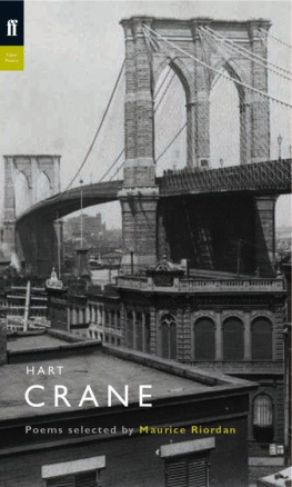 Maurice Riordan Hart Crane