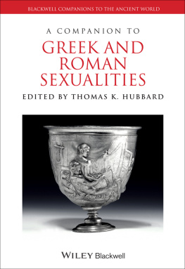 Hubbard A Companion to Greek and Roman Sexualities