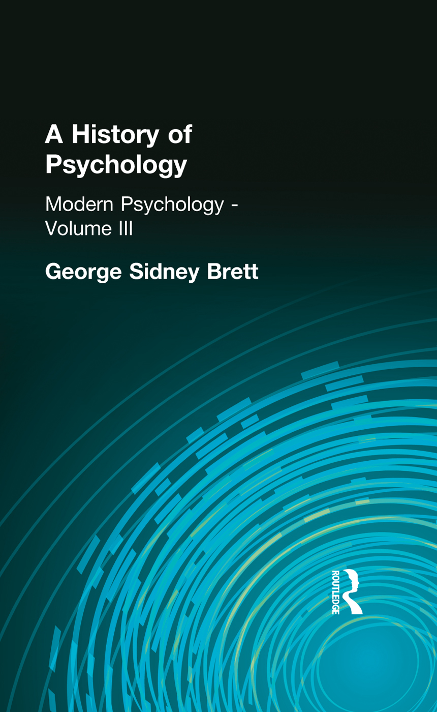 Muirhead Library of Philosophy A HISTORY OF PSYCHOLOGY Muirhead Library of - photo 1