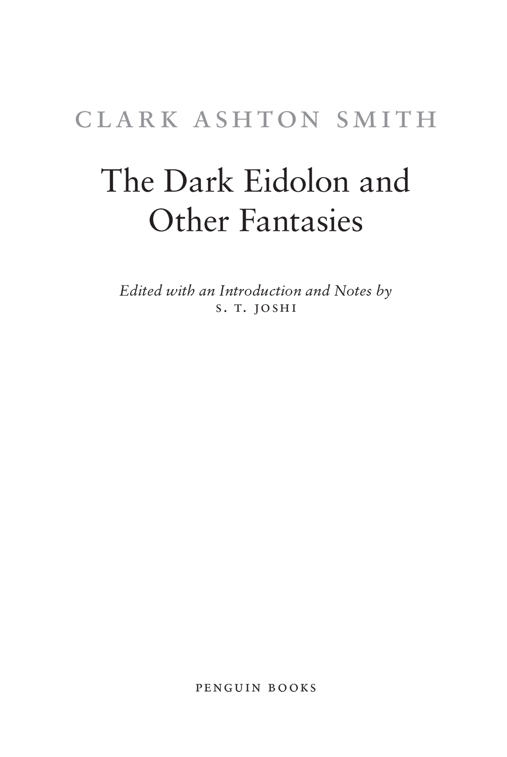 The Dark Eidolon and other fantasies - image 3