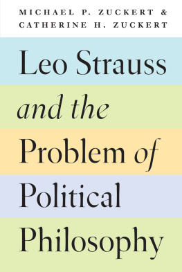 Strauss Leo - Leo Strauss and the problem of political philosophy