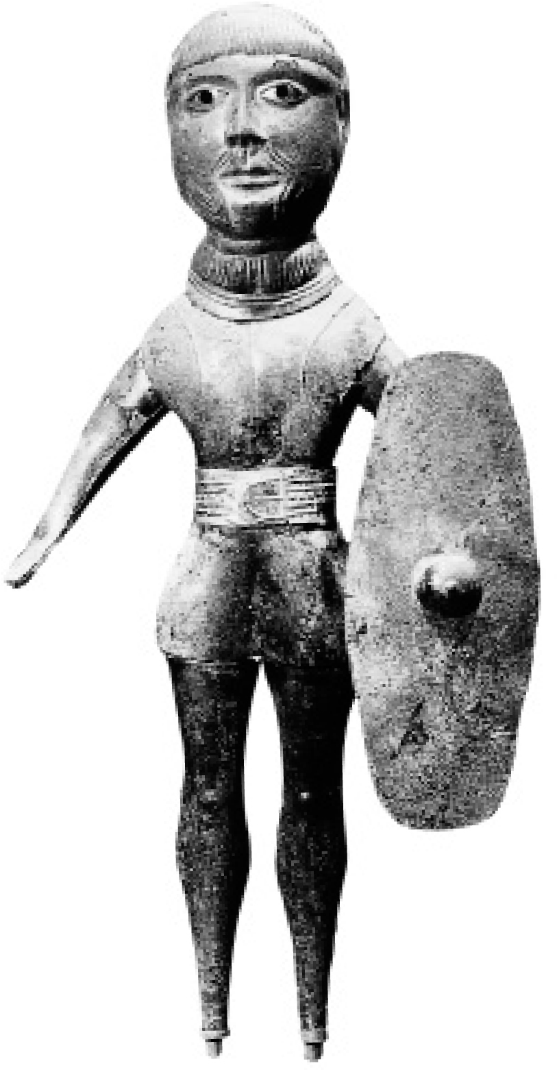 This statuette of a bearded and mustachioed Gallic warrior wearing a torc - photo 1