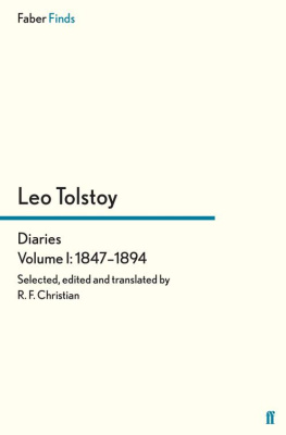 R. F. Christian - Tolstoys Diaries, Volume 1 (1847-1894)