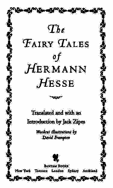 The Fairy Tales of Hermann Hesse Hermann Hesses Fairy Tales and the Pursuit - photo 1