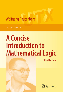 Rautenberg A concise introduction to mathematical logic