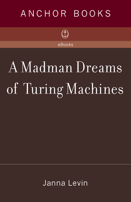 Praise for Janna Levins A MADMAN DREAMS OF Turing Machines Sparklingly - photo 1