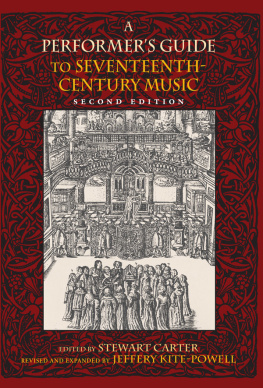 Kite-Powell Jeffery T. - A performers guide to seventeenth-century music