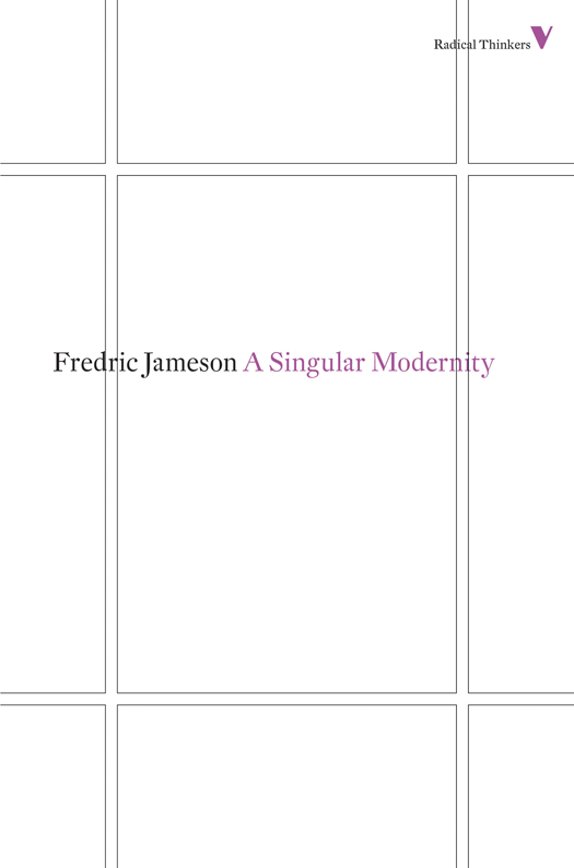 Published by Verso 2012 Fredric Jameson 2012 First published by Verso 2002 All - photo 1